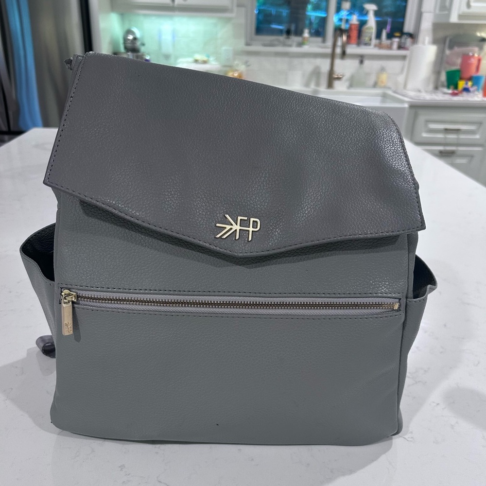 Freshly Picked Classic Diaper Bag in Stone. Gently used!
